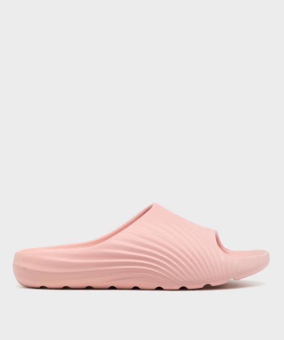 Mules de piscine moulées et unies femme vue1 - GEMO (PLAGE) - GEMO