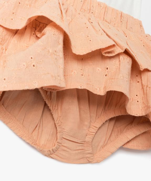 Ensemble 3 pièces body, jupe et bandeau cheveux bébé fille vue4 - GEMO(BB COUCHE) - GEMO