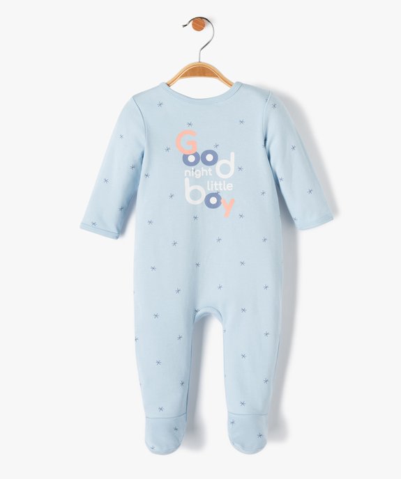 Pyjama bébé à motifs fruits exotiques fermeture pont dos vue1 - GEMO(BB COUCHE) - GEMO