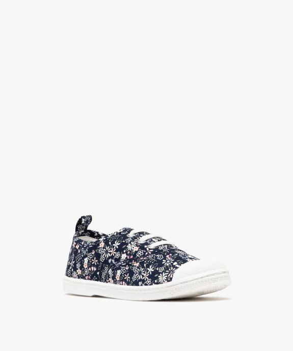 Chaussures en toile à lacets élastiques et bout en gomme fille vue3 - LOVELY WINGS - GEMO