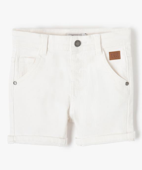Short bébé garçon en toile de coton vue1 - GEMO(BEBE DEBT) - GEMO