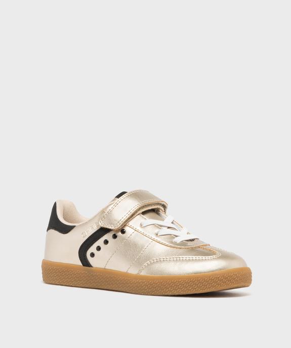 Baskets métallisées fermeture scratch fille - Chipie vue2 - CHIPIE - GEMO