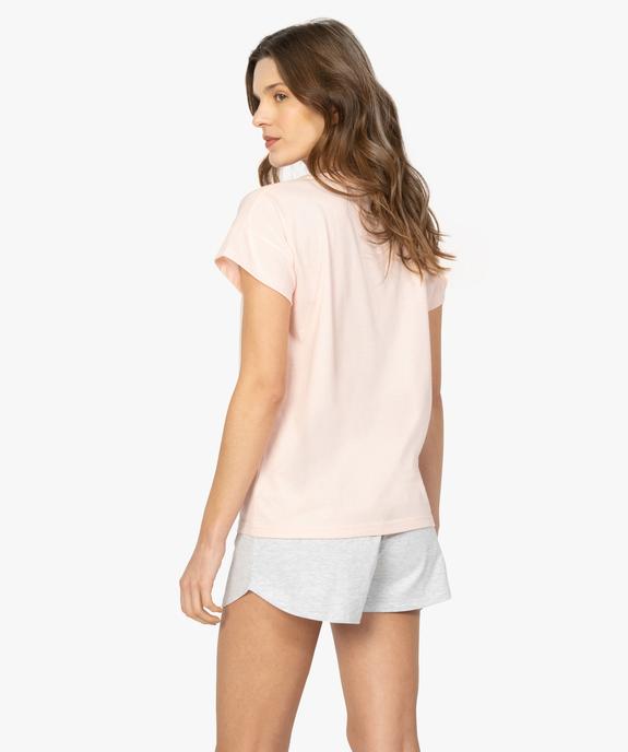 Pyjama femme avec motif Blanche Neige - Disney vue3 - DISNEY PRINCESS - GEMO