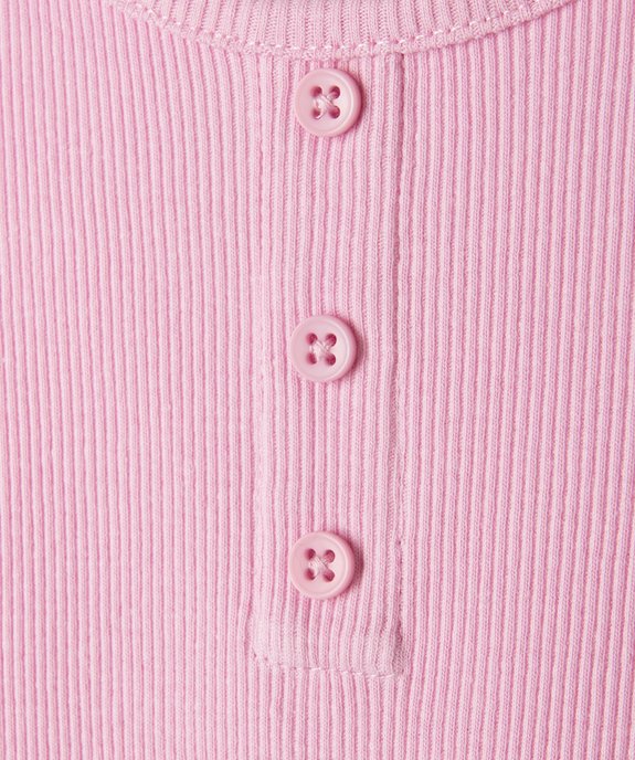 Débardeur bébé fille en maille côtelée  vue2 - GEMO 4G BEBE - GEMO