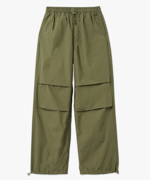 Pantalon baggy en toile de coton femme vue4 - GEMO(FEMME PAP) - GEMO