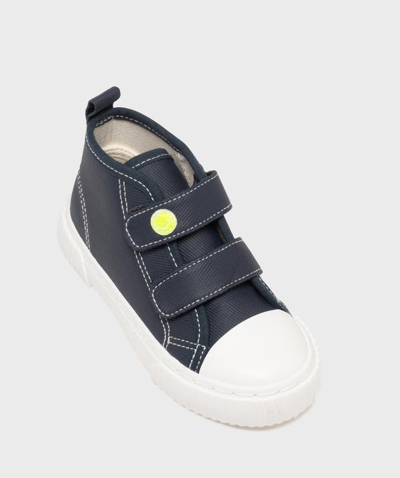 Baskets montantes en toile enduite fermeture scratch garçon - 5 Miles vue5 - 5 MILES GEMO FOR GOOD - GEMO