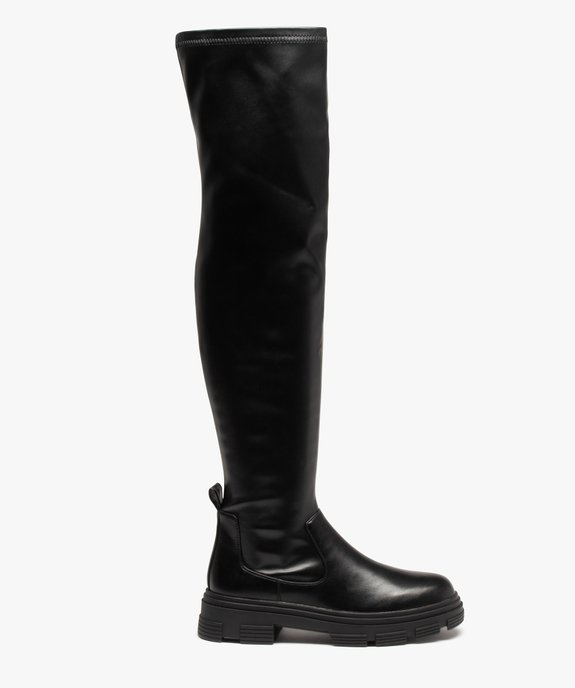 Cuissardes femme unies à semelle épaisse et crantée vue1 - GEMO (CASUAL) - GEMO
