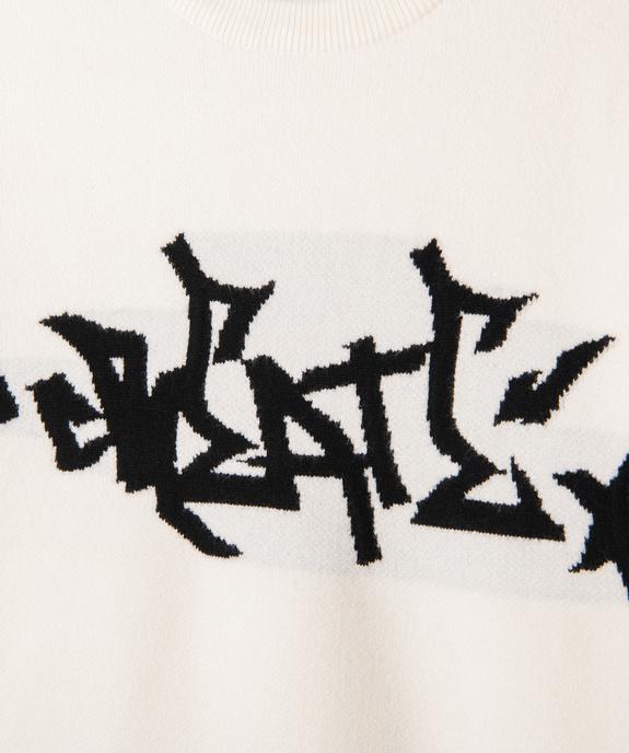 Pull en viscose avec inscription poitrine garçon - GEMO (JUNIOR) Pull en viscose avec inscription poitrine garçon vue2 - GEMO (JUNIOR) - GEMO