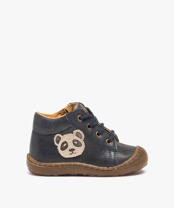 Chaussures premiers pas bébé garçon à lacets – NA! vue2 - NA! - GEMO