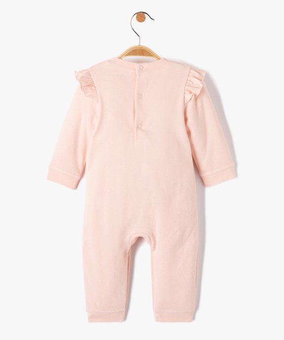 Pyjama bébé en jersey à épaules volantées vue3 - GEMO(BB COUCHE) - GEMO
