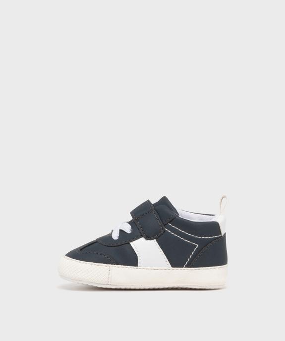 Chaussons de naissance look sneakers bébé - LuluCastagnette vue3 - LULU CASTAGNETTE GEMO FOR GOOD - GEMO