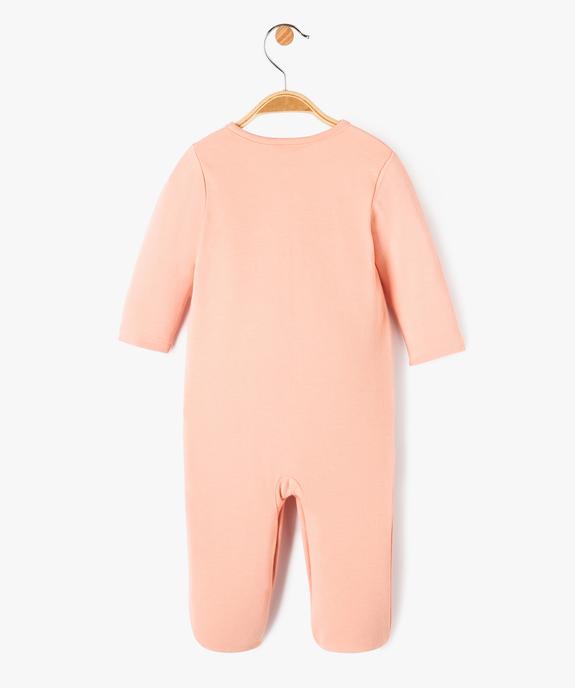 Pyjama dors-bien ouvert devant avec motif Bambi bébé fille - Disney vue3 - DISNEY BABY - GEMO