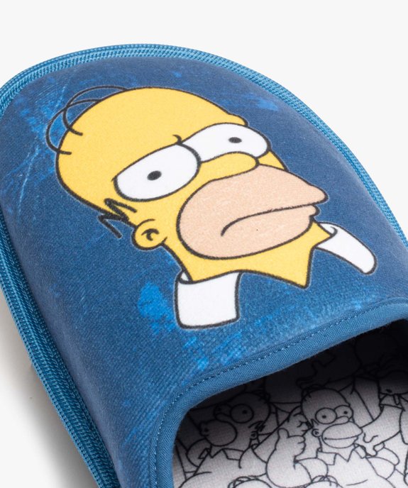 Chaussons homme mules imprimées - Simpsons vue6 - SIMPSONS - GEMO