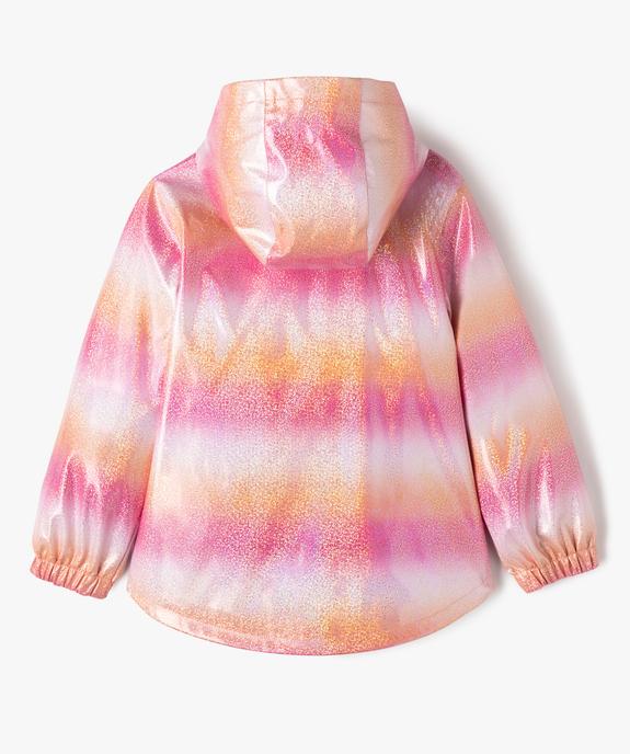 Imperméable à capuche tie-and-dye pailleté fille vue3 - GEMO (ENFANT) - GEMO
