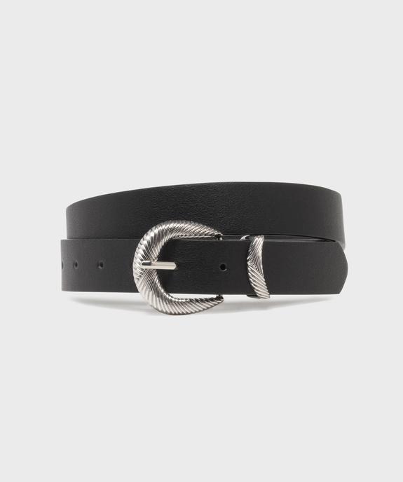 Ceinture à boucle en métal ciselé femme vue1 - GEMO (ACCESS) - GEMO