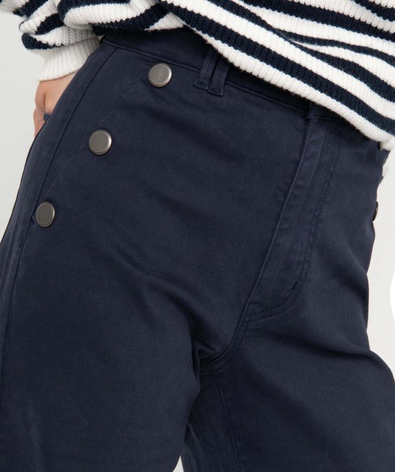 Pantalon femme à pont coupe large - LuluCastagnette vue2 - LULUCASTAGNETTE - GEMO