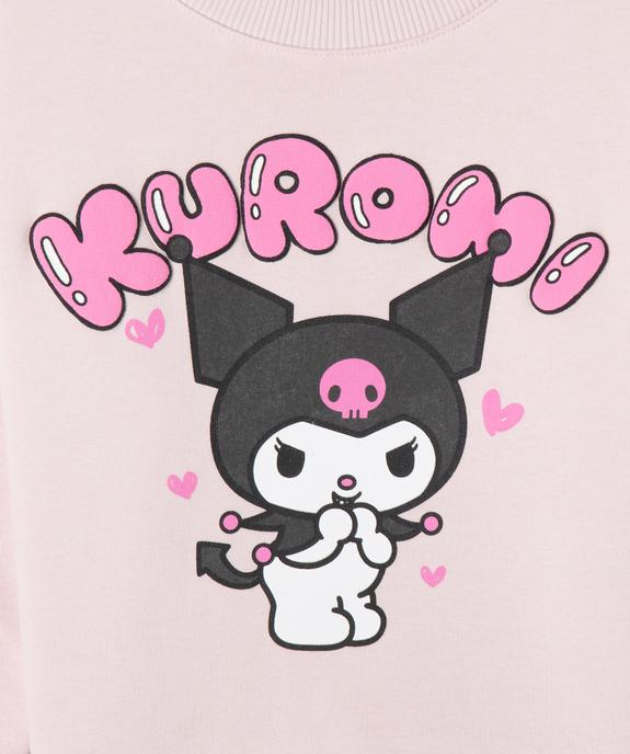 Sweat molletonné avec motif en relief fille - Hello Kitty vue2 - KUROMI - GEMO