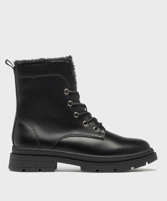 Boots plat avec doublure chaude et semelle épaisse femme - 5 Miles vue1 - 5 MILES - GEMO