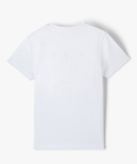 Tee-shirt garçon à manches courtes à message vue4 - GEMO (ENFANT) - GEMO