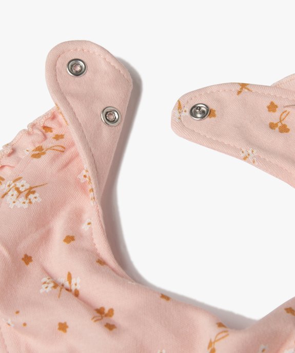 Bavoirs naissance bébé fille façon bandana (lot de 3) vue2 - GEMO(BB COUCHE) - GEMO