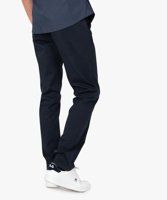 Pantalon homme chino coupe slim vue3 - GEMO (HOMME) - GEMO