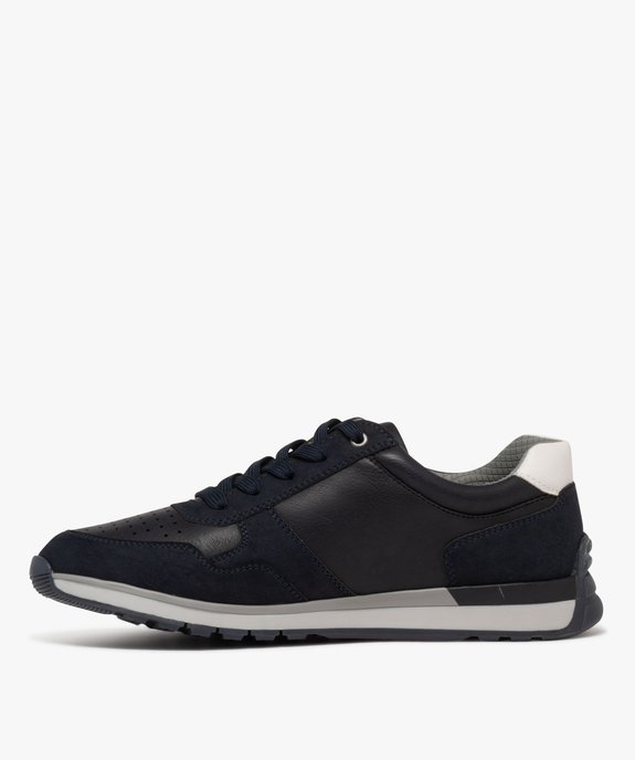 Baskets basses à zip et lacets avec semelle confortable homme vue3 - RELIFE - GEMO