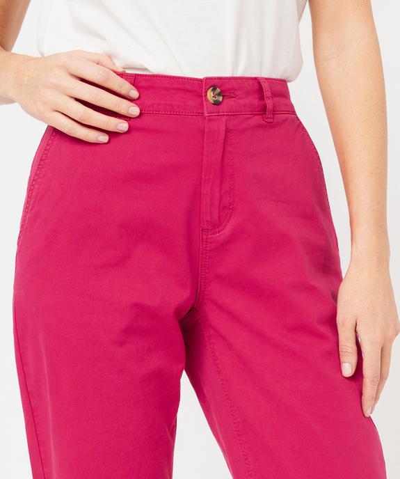 Pantalon chino coupe regular femme vue2 - GEMO(FEMME PAP) - GEMO