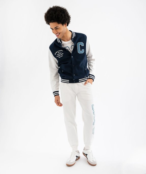 Pantalon de jogging avec inscriptions velours homme - Camps United vue4 - CAMPS GEMO FOR GOOD - GEMO