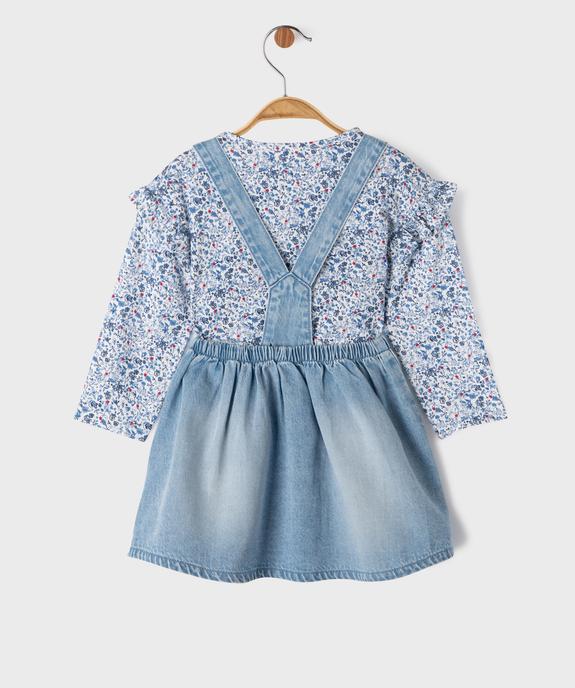 Ensemble 2 pièces bébé fille : tee-shirt et jupe à bretelles - LuluCastagnette vue5 - LULU CASTAGNETTE GEMO FOR GOOD - GEMO