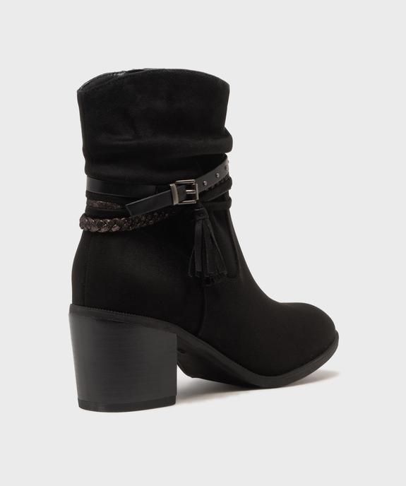 Boots en suédine femme - Emilia Rosa vue4 - EMILIA ROSA - GEMO