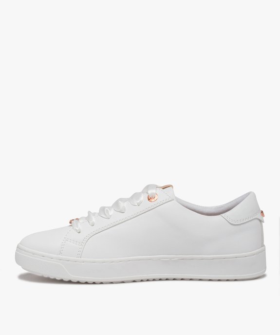 Baskets femme imprimées fleurs à lacets satin – Tom Tailor vue3 - TOM TAILOR - GEMO