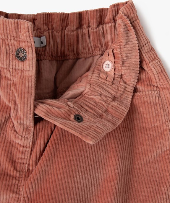 Short en velours côtelé fille vue2 - GEMO (ENFANT) - GEMO