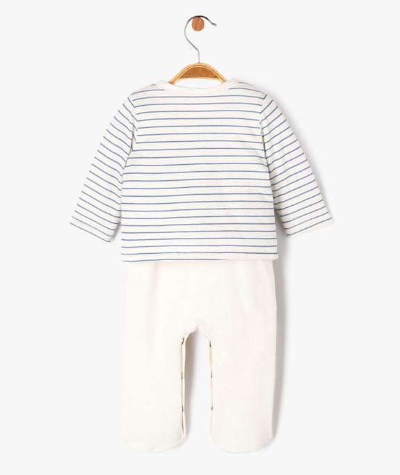 Ensemble 2 pièces bébé garçon combinaison et gilet vue5 - GEMO 4G BEBE - GEMO