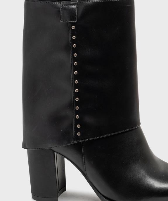 Bottines fourreau à revers amovible femme - Follow Me vue6 - FOLLOW ME - GEMO
