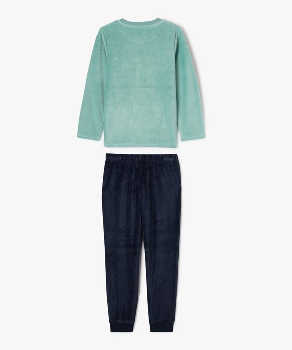 Pyjama en velours avec motif ours garçon vue4 - GEMO (ENFANT) - GEMO