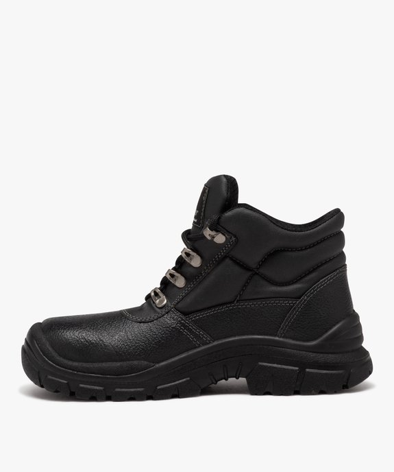 Chaussures de sécurité homme unies à col matelassé montant vue3 - FIGHTER - GEMO