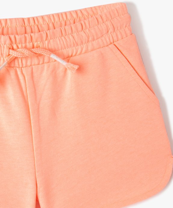 Short fille en maille fine avec ceinture élastique vue2 - GEMO (ENFANT) - GEMO