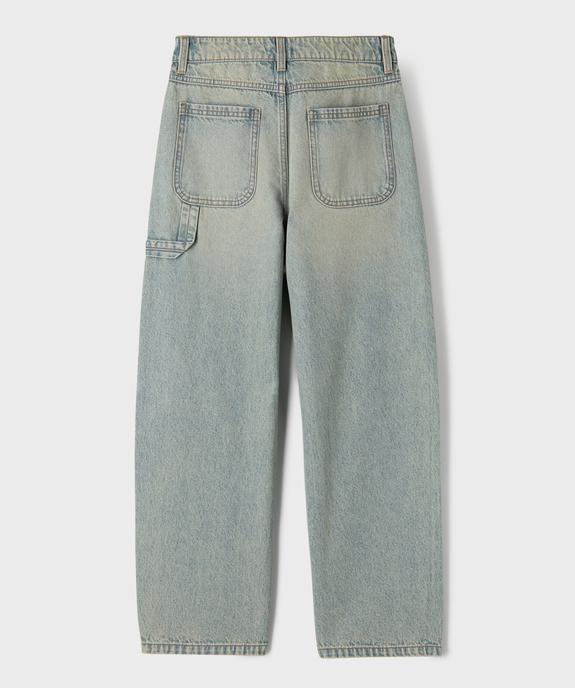 Jean loose en denim délavé garçon vue4 - GEMO 4G GARCON - GEMO