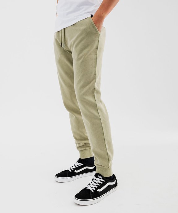 Pantalon de jogging avec intérieur bouclette homme vue1 - GEMO (HOMME) - GEMO