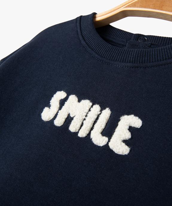 Sweat à message bébé garçon vue2 - GEMO 4G BEBE - GEMO
