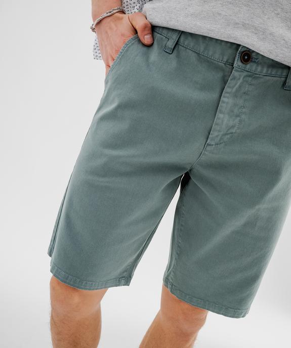 Bermuda en coton stretch coupe Regular homme vue2 - GEMO 4G HOMME - GEMO