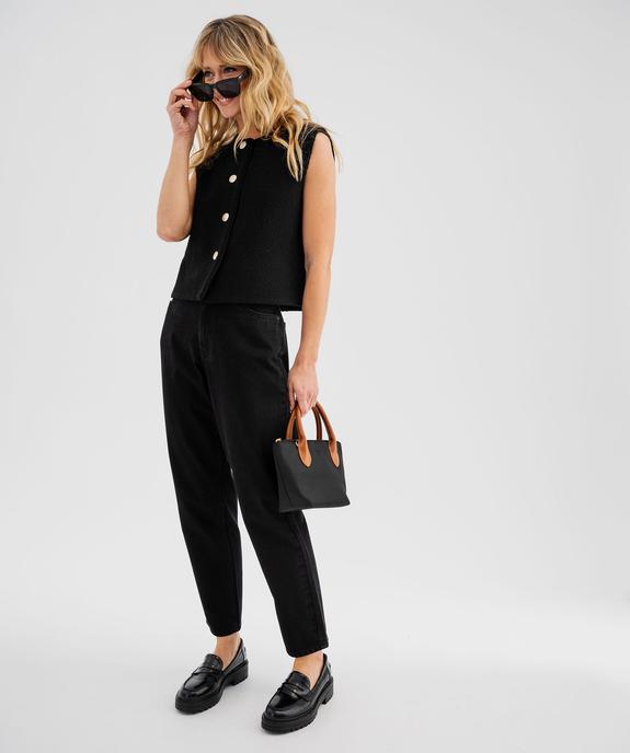 Jean mom taille haute femme vue8 - GEMO(FEMME PAP) - GEMO