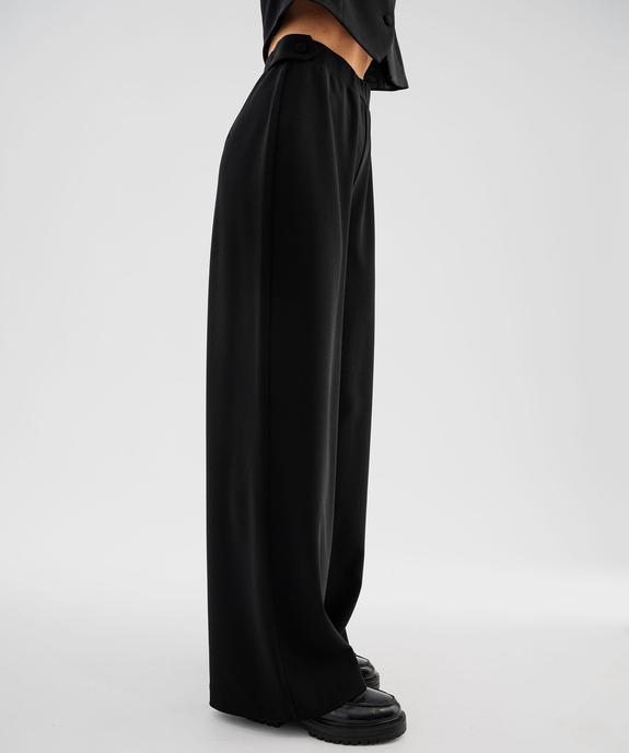 Pantalon large et souple à ceinture élastique femme vue5 - GEMO(FEMME PAP) - GEMO