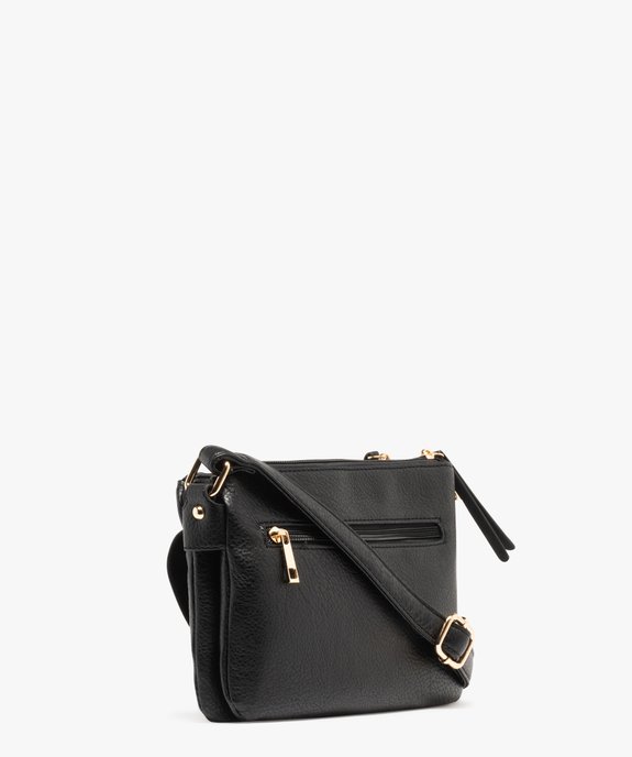 Sac besace multipoche à rabat brillant femme vue2 - GEMO (ACCESS) - GEMO