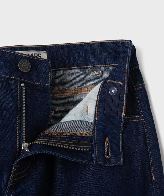 Jean baggy en denim brut à larges revers fille - Camps United vue2 - CAMPS GEMO FOR GOOD - GEMO