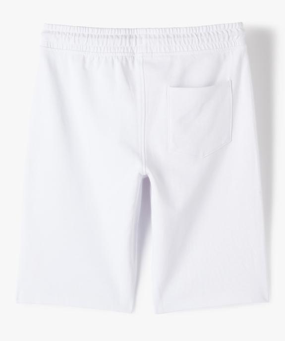 Bermuda garçon en maille avec ceinture élastiquée ajustable vue3 - GEMO (JUNIOR) - GEMO