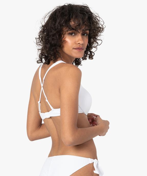 Haut de maillot de bain femme forme corbeille à armatures vue2 - GEMO (PLAGE) - GEMO