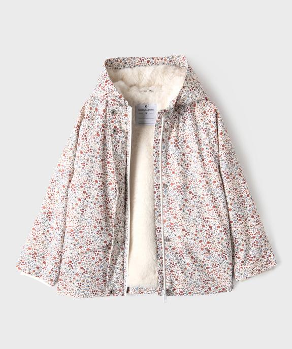 Imperméable à capuche avec doublure chaude fille - LuluCastagnette vue3 - LULUCASTAGNETTE - GEMO