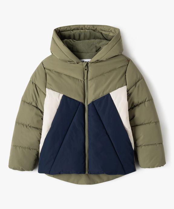 Blouson matelassé à capuche avec doublure polaire garçon vue1 - GEMO 4G GARCON - GEMO