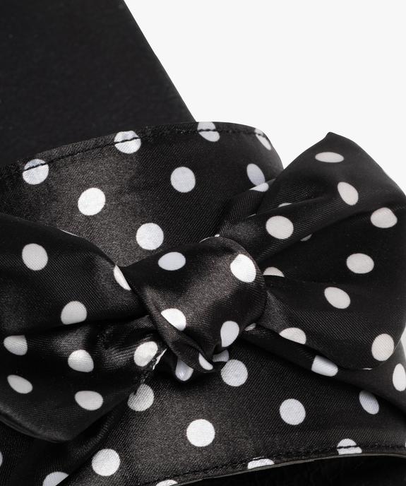 Mules de piscine à bride foulard à pois femme vue6 - GEMO (PLAGE) - GEMO